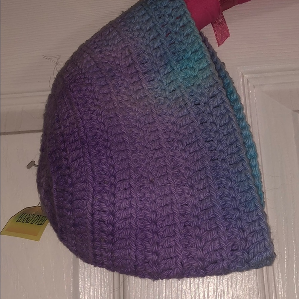 Hand Dyed and Knitted Hat!